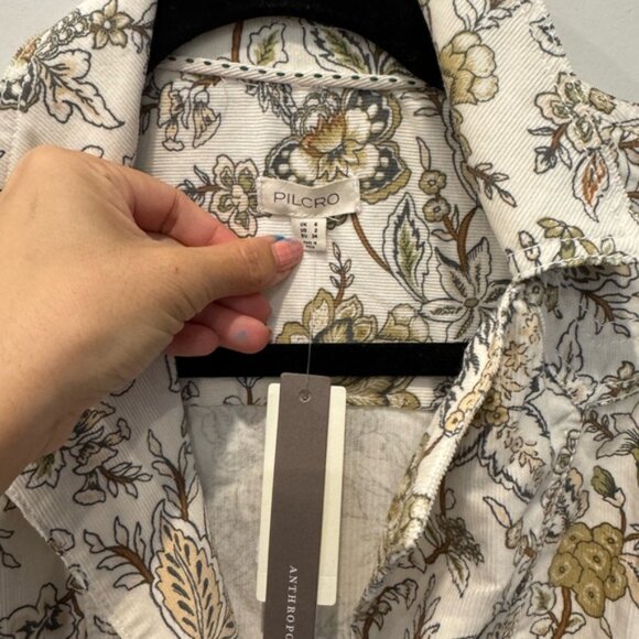 Pilcro Floral Maxi Dress - Cream and Brown - Picture 5 of 9